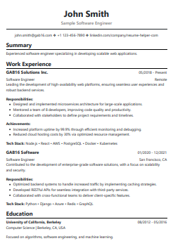 Resume template 4